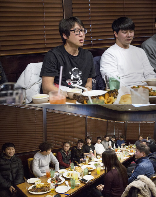 이미지 설명 : 장성제 HTV코리아 대표(사진 위), 신년회에 참석한 사진작가들(사진 아래)(사진=HTV코리아 제공)